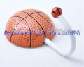 6pcs lot free shipping cartoon basketball sport creative coat hook\bathroom hook\hook\coat hanger