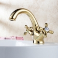 Gold plated faucet,basin faucets, modern faucet, hot and cold water