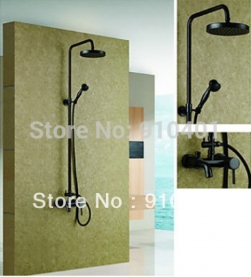 NEW Euro Luxury Oil Rubbed Bronze NEW Luxury Oil Rubbed Bronze Shower Set Mixer Rain Shower Head Tub Faucet Shower
