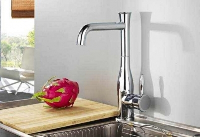 Wholesale And Retail Promotion Chrome Solid Brass Tall Swivel Spout Basin&Kitchen Sink Faucet Single Mixer Tap