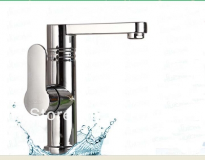 Wholesale And Retail Promotion Deck Mounted Bathroom Basin Faucet Single Handle Vanity Sink Mixer Tap Chrome [Chrome Faucet-1672|]