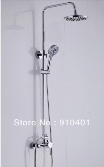 Wholesale And Retail Promotion Luxury Wall Mounted Bathroom Rain Shower Faucet Set With Handheld Shower Mixer [Chrome Shower-2252|]