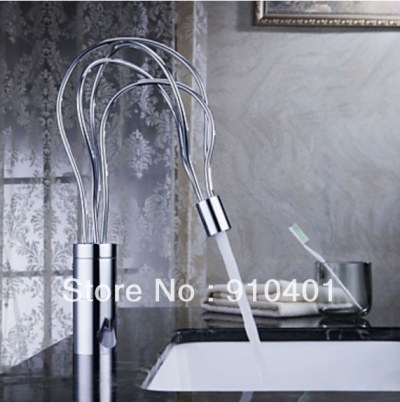 Wholesale And Retail Promotion Modern Chrome Brass Bathroom Basin Faucet Single Handle Vanity Sink Mixer Tap [Chrome Faucet-1247|]