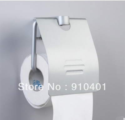 Wholesale And Retail Promotion NEW Lavatory Bath Aluminum Wall Mounted Toilet / Tissue Paper Holder With Cover [Toilet paper holder-4642|]