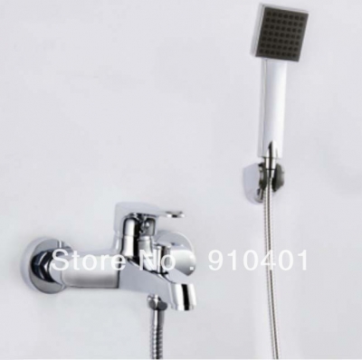 Wholesale And Retail Promotion Wall Mounted Bathroom Shower Faucet Set Bathtub Shower Mixer Tap Polished Chrome [Chrome Shower-1927|]