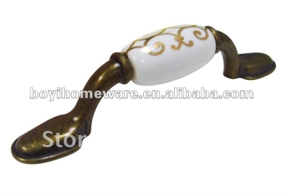 bronze zinc alloy ceramic knob and handle wholesale and retail shipping discount 50pcs/lot B88-AB
