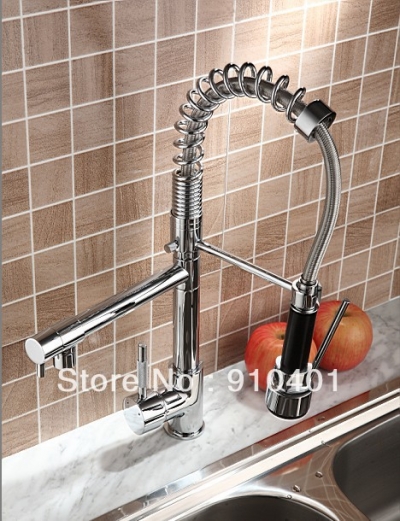 lowest price high quality pull out kitchen faucet.Solid Brass Spring faucets,sink mixer tapLX-2207 [Chrome Faucet-968|]