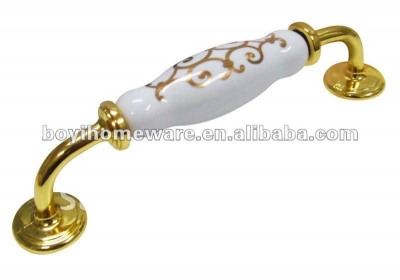 zinc and ceramic door knobs and handles wholesale and retail shipping discount 50pcs/lot I88-BGP