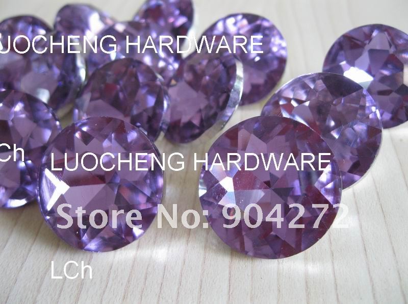 1000PCS/LOT 18 MM PURPLE DIAMOND FLOWER CRYSTAL BUTTONS FOR SOFA INDUSTRY