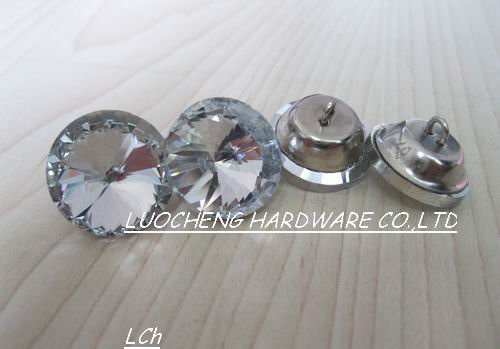 200PCS/LOT 18 MM SATELLITE GLASS BUTTONS CRYSTAL BUTTONS FOR SOFA INDUSTRY OR OTHER DECORATION FILEDS