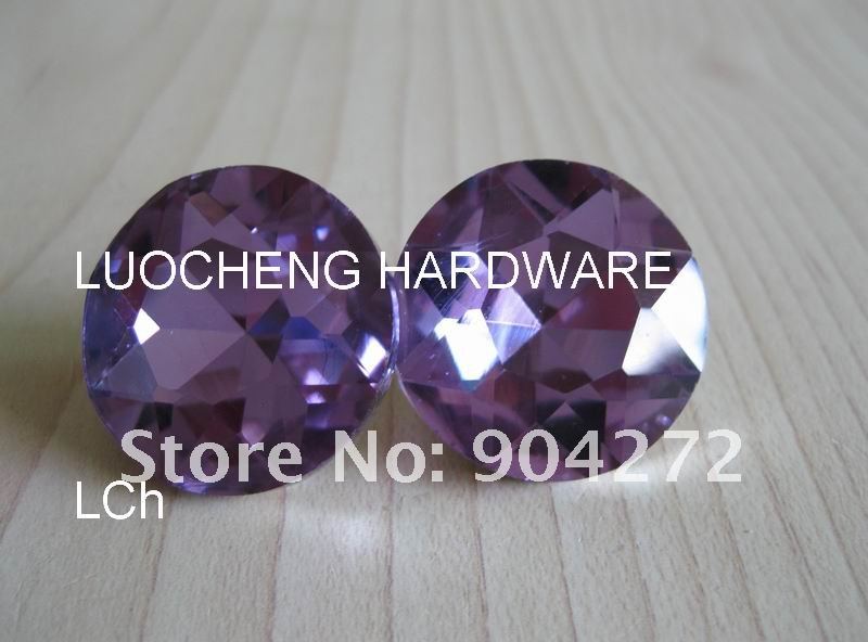 1000PCS/LOT 20 MM PURPLE DIAMOND FLOWER PURPLE CRYSTAL BUTTONS FOR SOFA INDUSTRY OR OTHER DECORATION FILEDS