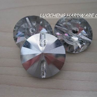 200PCS/LOT 25 MM GLASS BUTTONS CRYSTAL BUTTONS SATELLITE HOLED BUTTONS FOR SOFA INDUSTRY
