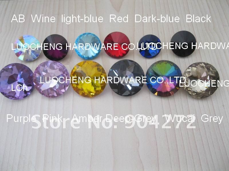 200PCS/LOT 25 MM REDBUD GLASS BUTTONS CRYSTAL BUTTONS FOR SOFA INDUSTRY OR OTHER DECORATION FILEDS
