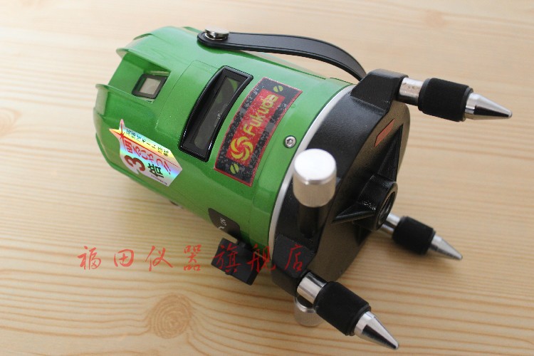 Fukuda 2 lines laser level green line, Cross line laser, laser liner with