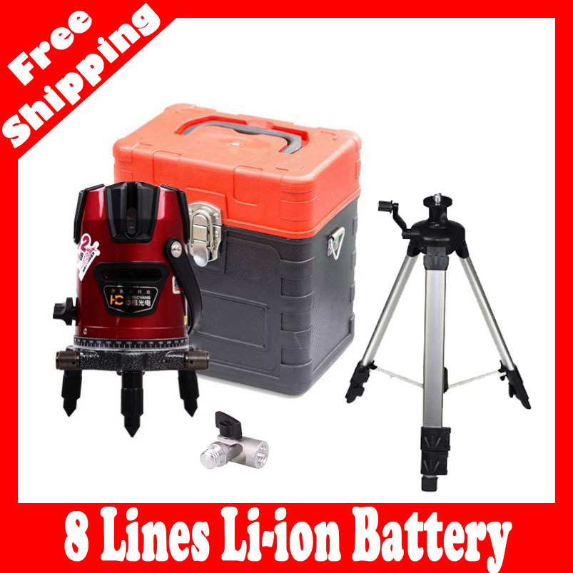 Cheapest 5 lines 3poins Cross line laser,rotary laser level,Professional laser level 4V1H, Outdoor with Euro plug adaptor
