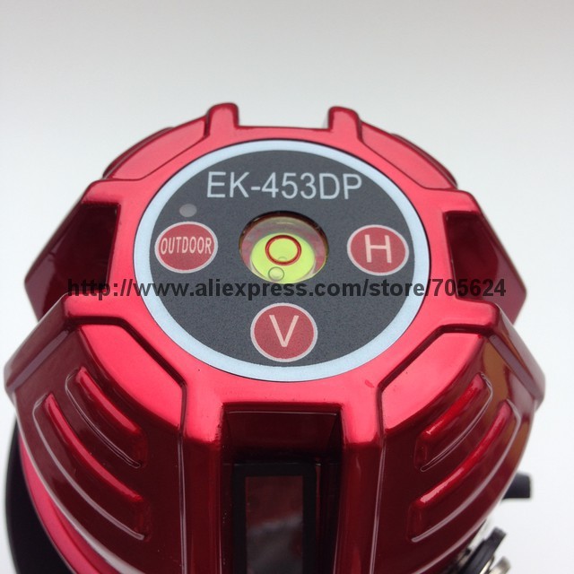 High quality fukuda 5 lines 1 point cross line laser, laser level red line for outdoor using with 1.2m Tripod