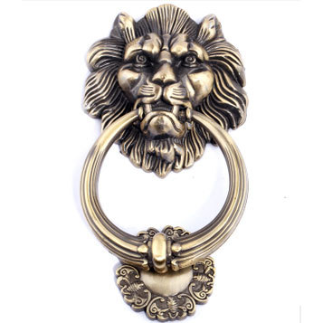 Chinese style lion head handle classical bronze zinc alloy ring for big gate Free shipping
