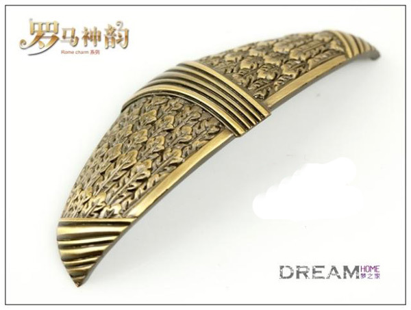European and American  rural style furniture handle classical coffee zinc alloy drawer pull  Free shipping