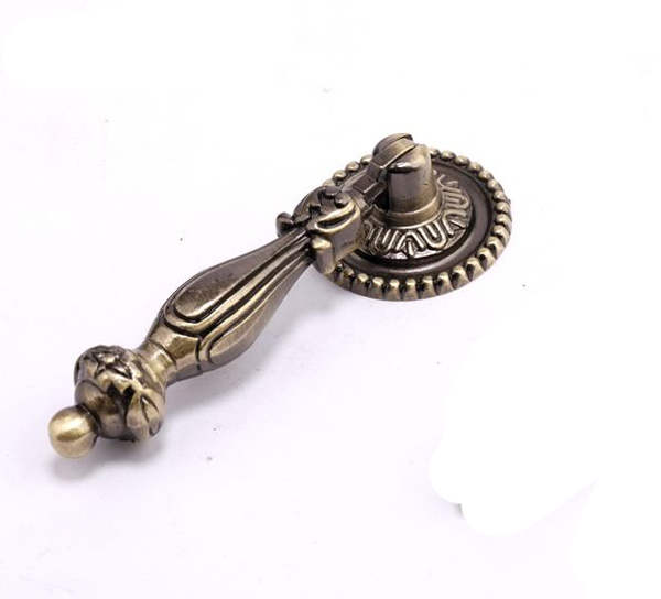 European rural style furniture handle classical antique bronze knob zinc alloy pull  for drawer or closet Free shipping