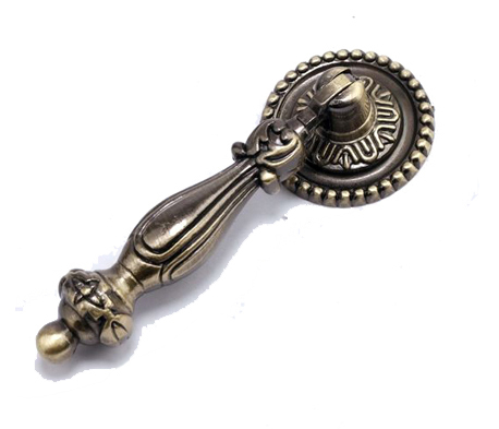 European rural style furniture handle classical antique bronze knob zinc alloy pull for drawer or closet Free shipping