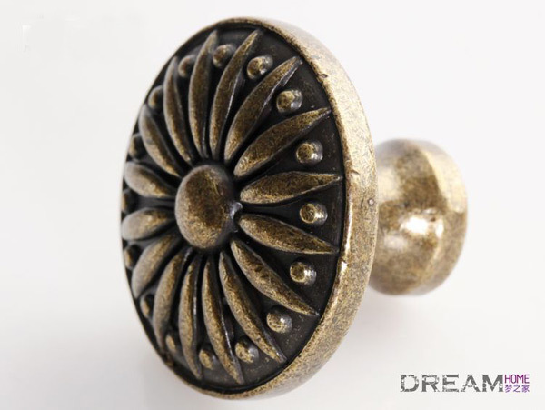 European  rural style furniture handle classical  bronze zinc alloy pull for cabinet and drawer   Free shipping