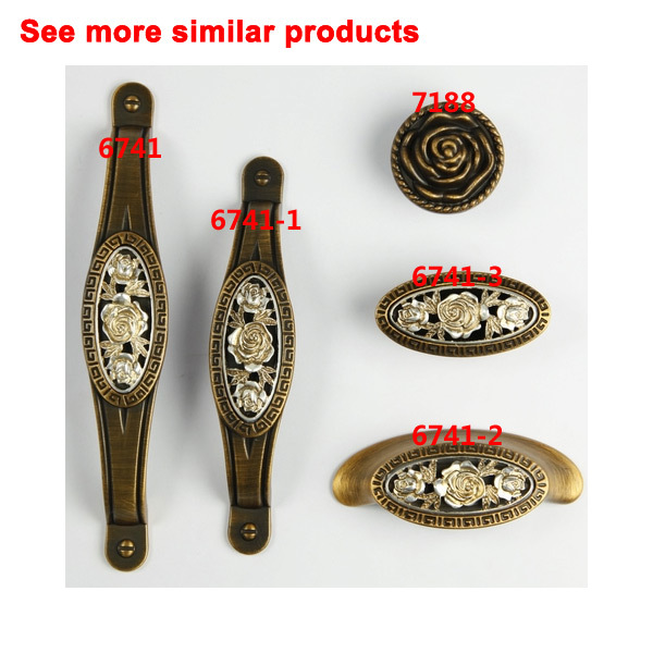 European rural style furniture handle classical coffee zinc alloy pull  Free shipping