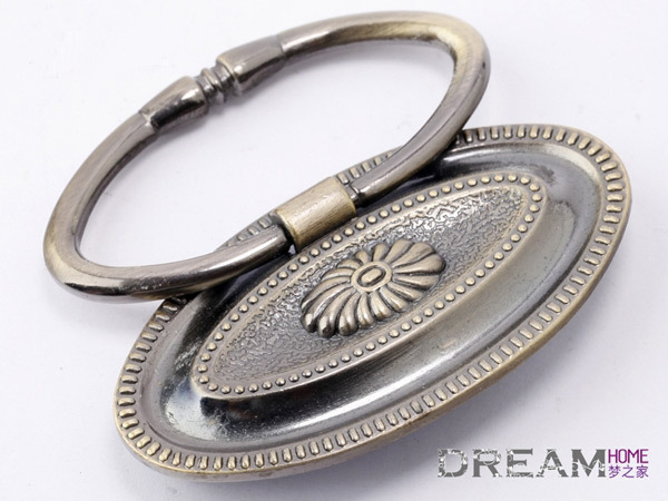 European  rural style furniture handle classical  zinc alloy pull bronze rings for cabinet or drawer   Free shipping