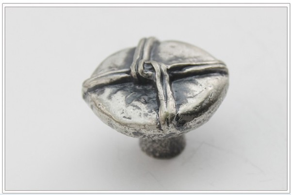 Modren European contracted style Closet/cupboard/drawer knob ancient silver furniture handle/classical stone pull