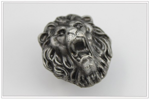 New classical European contracted style lion head cupboard door drawer knobs ancient silver furniture handle/personality pulls