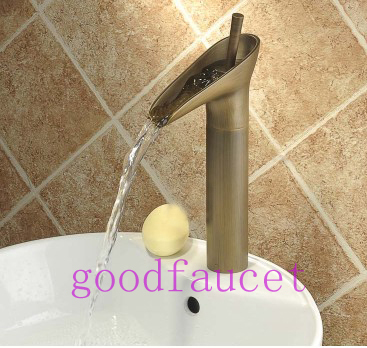 !NEW Modern Antique Brass Swivel Handle Bathroom Faucet Basin Mixer Tap Elegant Style
