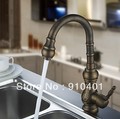 Classic Antique Brass Kitchen Faucet Vessel Sink Mixer Tap Single Handle
