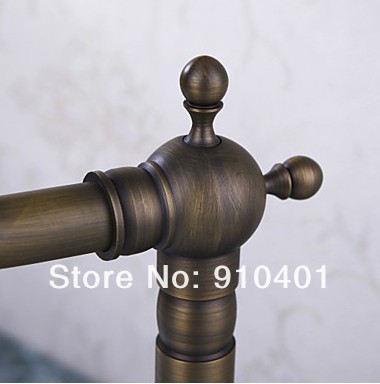 Luxury Brand NEW kitchen faucet vessel sink mixer tap antique brass dual cross handles swivel spout