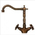Two Handles Antique Copper Centerset kitchen Faucet