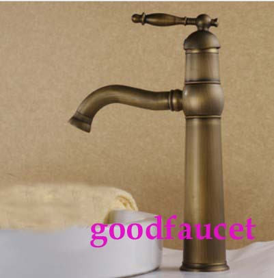 Wholesale And Retail NEW Antique Bronze Bathroom Single Handle Faucet Mixer Tap W/ 360 Degree Spout Faucet Tap