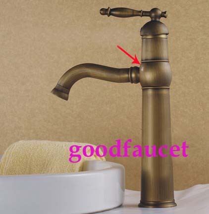 Wholesale And Retail NEW Antique Bronze Bathroom Single Handle Faucet Mixer Tap W/ 360 Degree Spout Faucet Tap