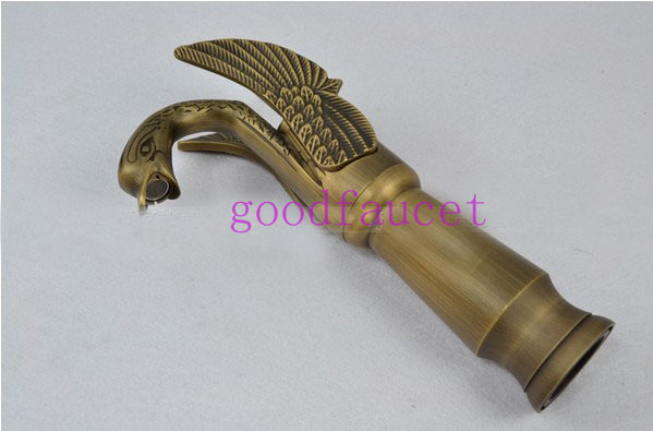 Wholesale And Retail Promotion   NEW Antique Bronze Tall Swan Shape Bathroom Faucet Sink Mixer Tap Swivel Handle