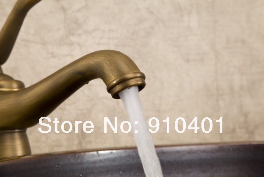 Wholesale And Retail Promotion Antique Bronze Bathroom Basin Faucet Tall Style Sink Mixer Tap Single Lever Tap