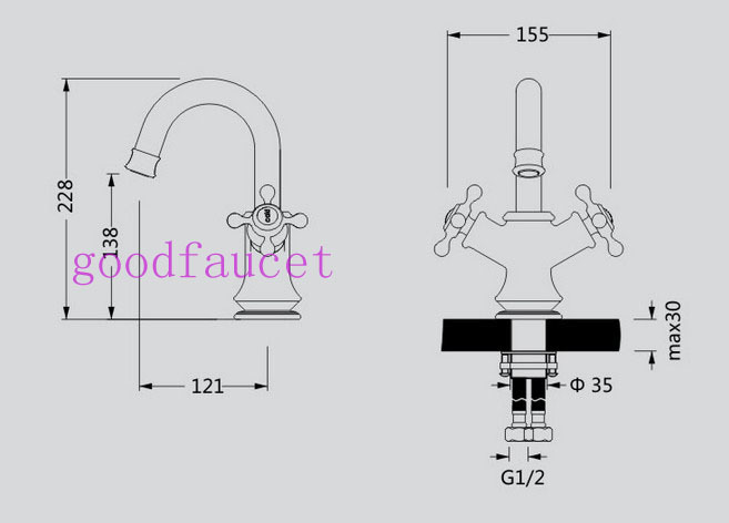 Wholesale And Retail Promotion Polished Golden Bathroom Basin Faucet Kitchen Mixer Tap Swivel Spout Dual Handle