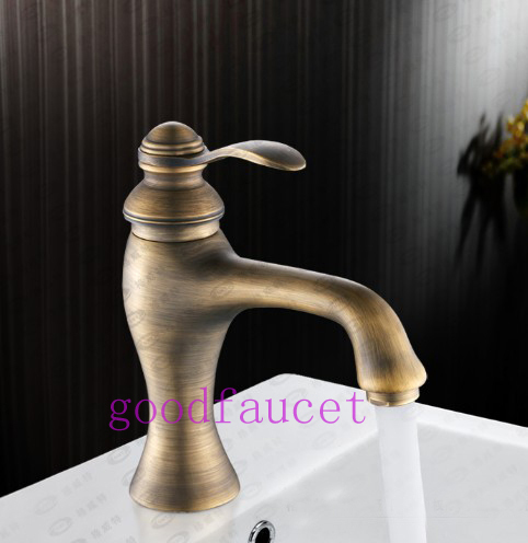 Wholesale And retail Modern Antique Bronze Bathroom Basin Faucet Vanity Sink Mixer Tap Single Handle Undercounter