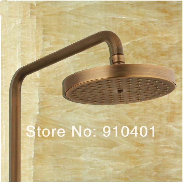 Wholesale And Retail Promotion Antique Brass Wall Mounted Shower Faucet Set Bathtub Shower Mixer Tap 1 Handle