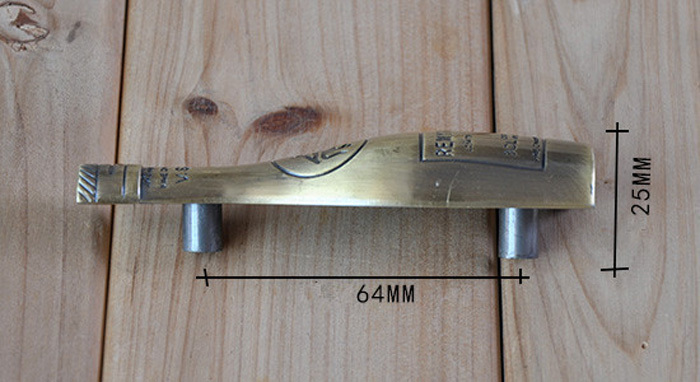64mm Antique Bronze Bottle shape Handle  knobs Brass Plating Zinc Alloy Drawer Dresser Pulls handles Kitchen Cabinet Knobs