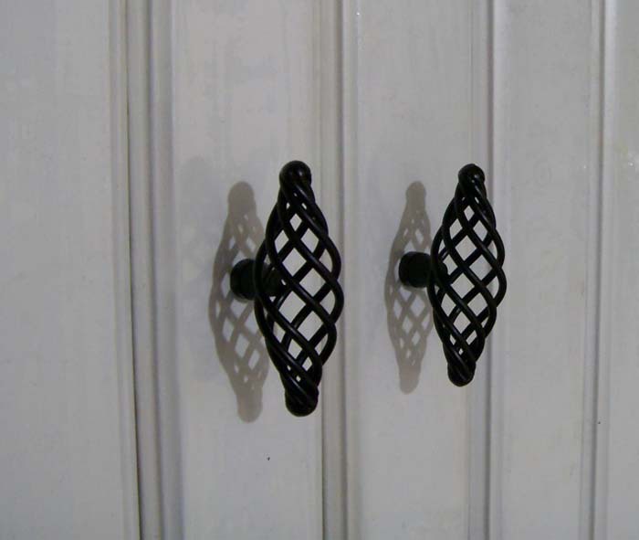 Retro Antique Door Cabinet Drawer Knob Handle Knob Black Birdcage