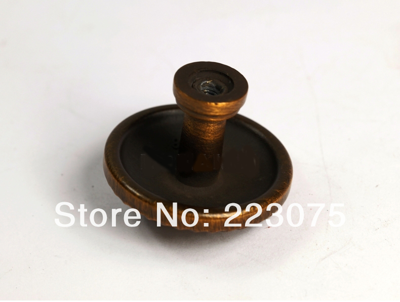 -D:38MM  bronze Rose zinc alloy Cabinet DRAWER Pull Dresser pull/ Kitchen Ceramic knob with screw 10pcs/lot