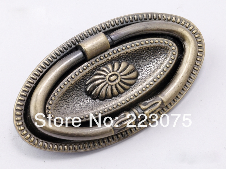 -ZH2140 CC:64MM w screw  European luxury Antique Ring drawer cabinets pull handle door knobs 10pcs/lot