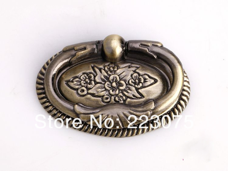 -single hole  W:48MM Zinc alloy European luxury Antique  drawer cabinets  pull handle knobs 10pcs/lot