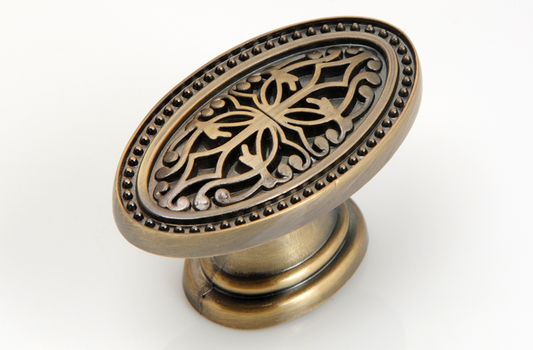 3colors Decorative Antique cabinet knob / Zinc alloy Drawer knob and pull,Single hole