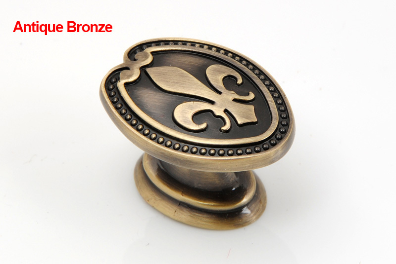 3colors Decorative Antique cabinet knob / Zinc alloy Drawer knob and pull,Single hole