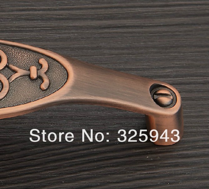 Antique Cabinet Closet  Handles Pulls Bars Knobs Euro Style Hole spacing 96mm Copper A1113-C128