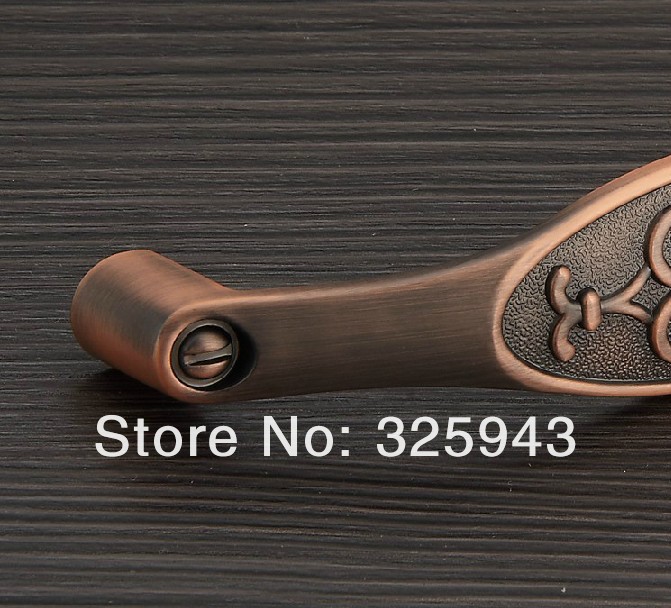 Antique Cabinet Closet  Handles Pulls Bars Knobs Euro Style Hole spacing 96mm Copper A1113-C96