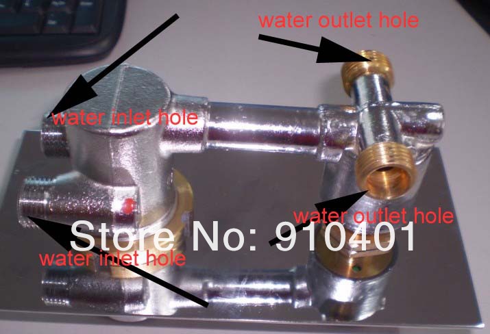 Wholesale And Retail Promotion Luxury Thermostatic Shower Faucet Control Valve In Wall Shower Valve 2 Handles